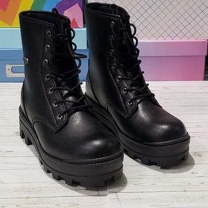 Lugz Black Combat Boots